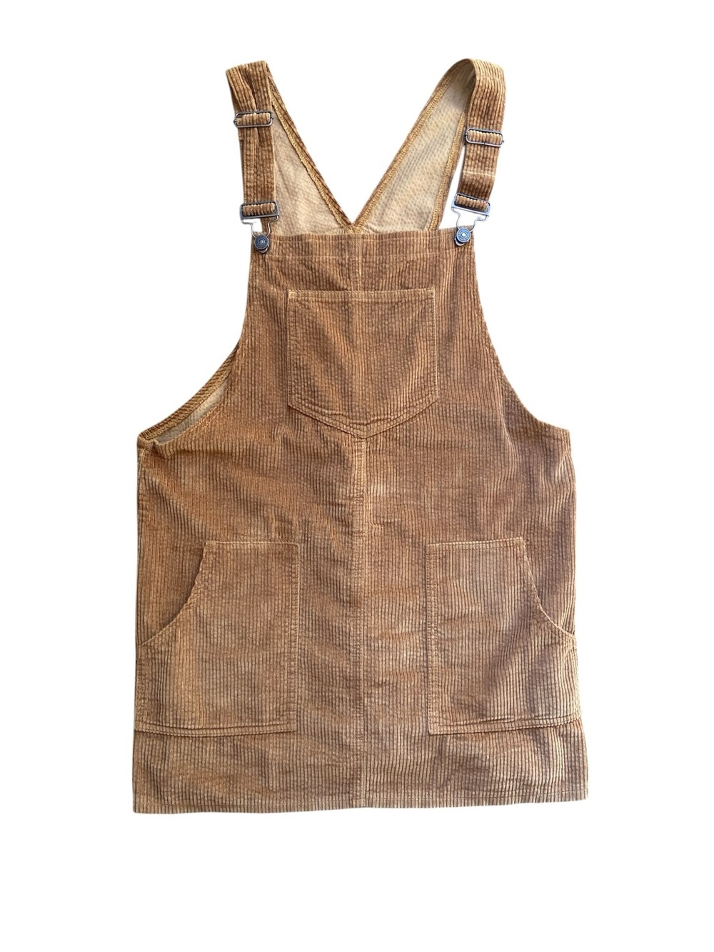 Rewash Corduroy Overall Dress Womens XL Camel Pinafore Adjustable Straps